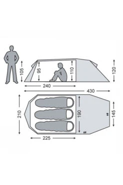 Nordisk Oppland 3 LW Tent -Camping Serie Winkel 1132c40019 5252 20