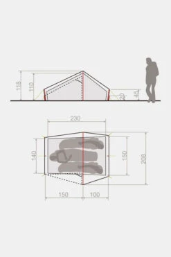 VAUDE Power Lizard Seamless 2-3 Persoons Tunneltent -Camping Serie Winkel maabe00003 5252 04 nl