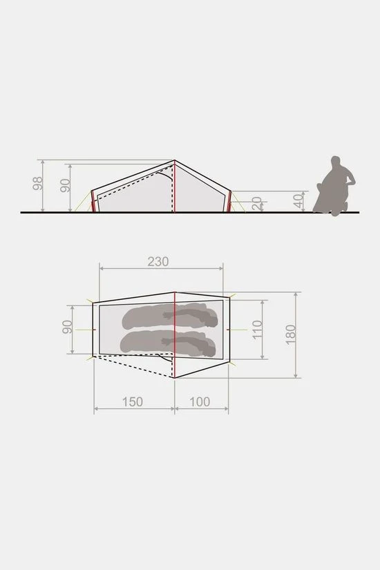 Power Lizard Seamless 1-2P Tent VAUDE Power Lizard Seamless 1-2P Tent -Camping Serie Winkel maabe00008 5353 07 nl