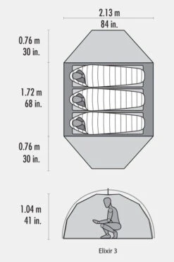 MSR Elixir 3-Persoons Tent -Camping Serie Winkel maacc42003 5050 41 nl