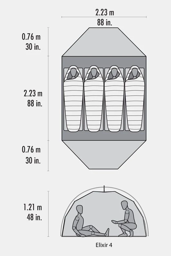 Elixir 4-Persoons Tent MSR Elixir 4-Persoons Tent -Camping Serie Winkel maadc70021 5252 05 nl